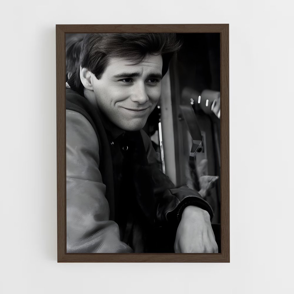 ap-jim carrey-3 cadre Bois foncé