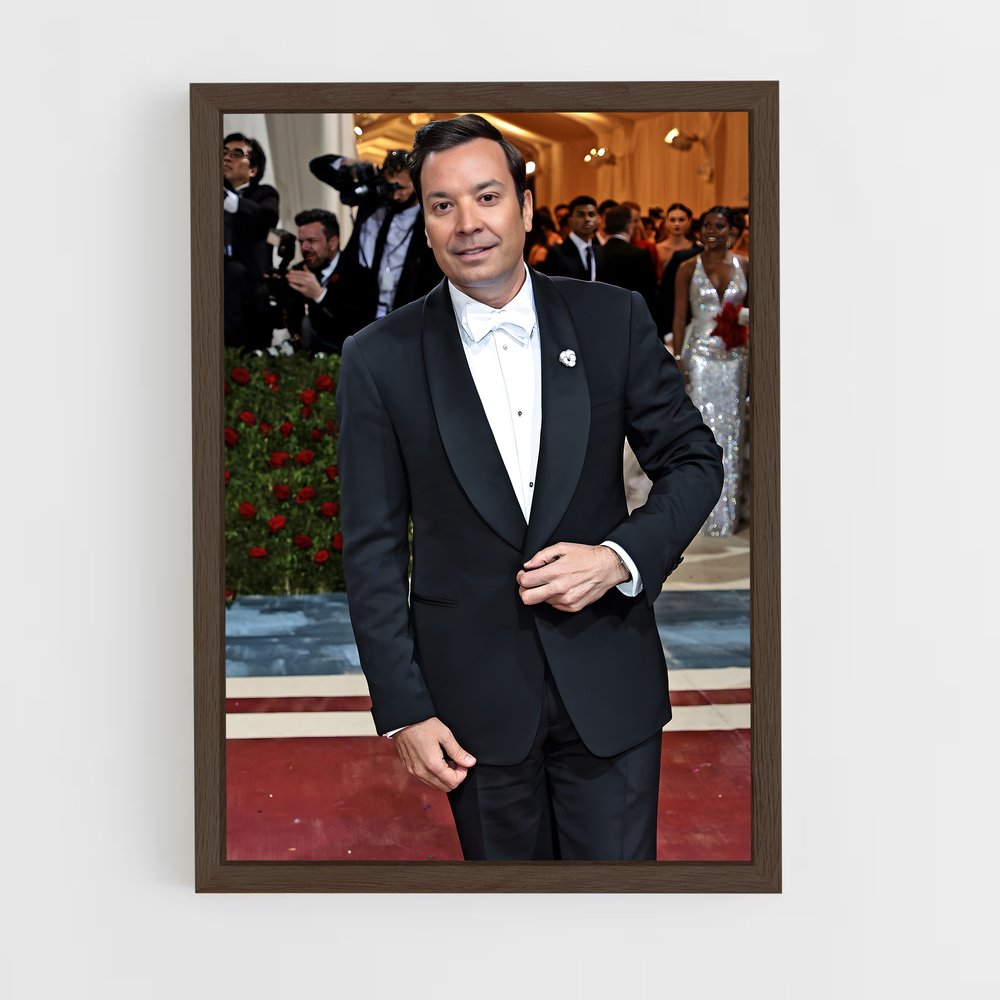 ap-jimmy fallon-2 cadre Bois foncé