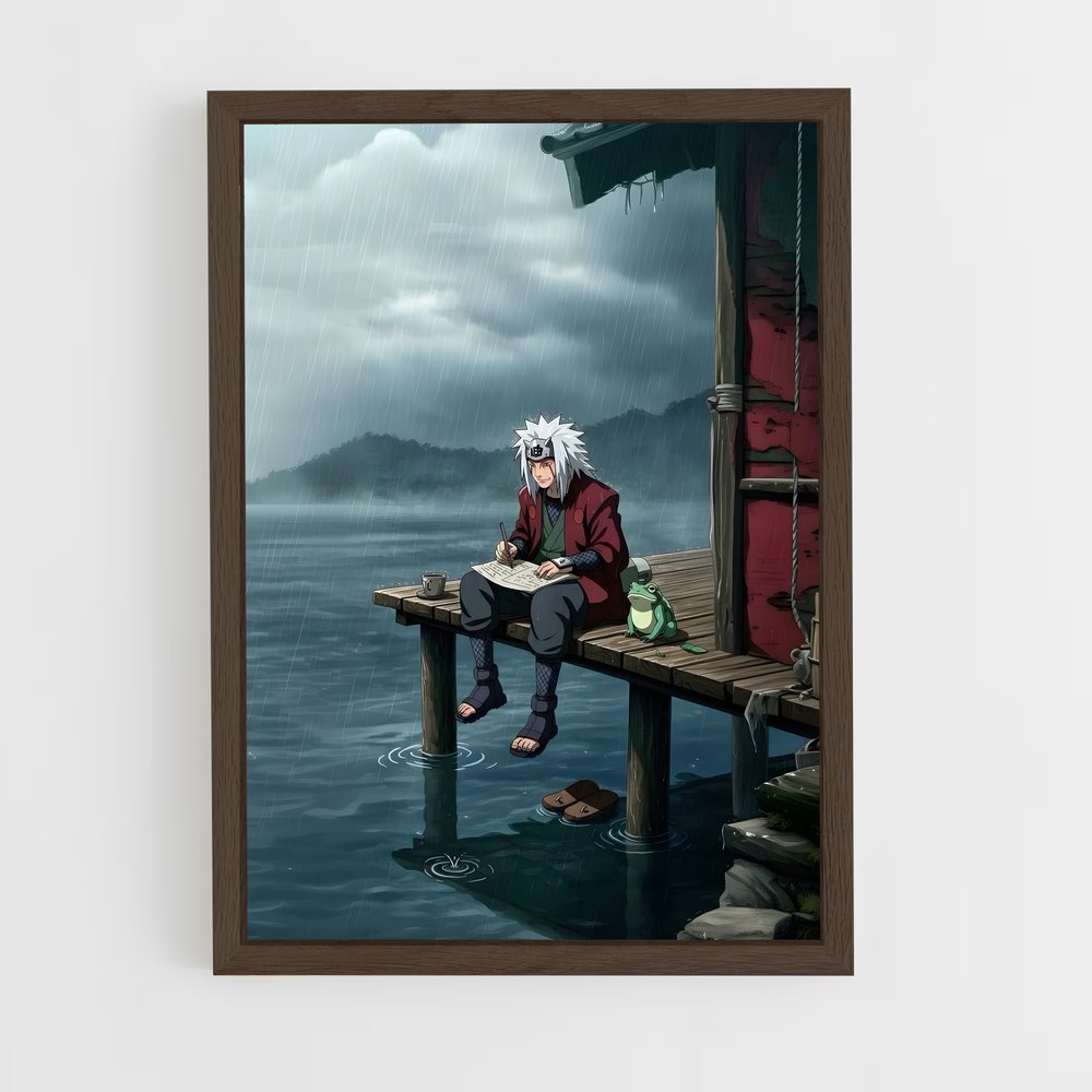 ap-jiraiya-8 cadre Bois foncé