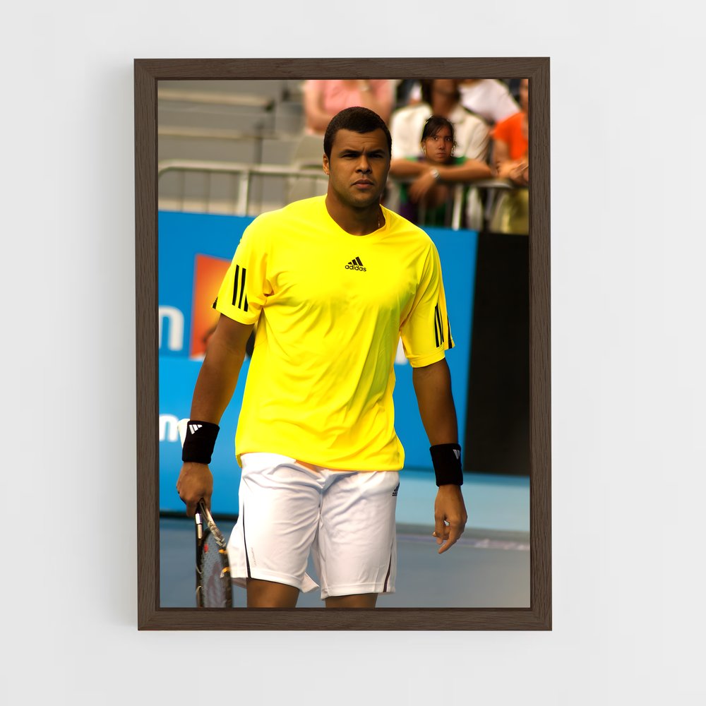ap-jo-wilfried tsonga-5 cadre Bois foncé