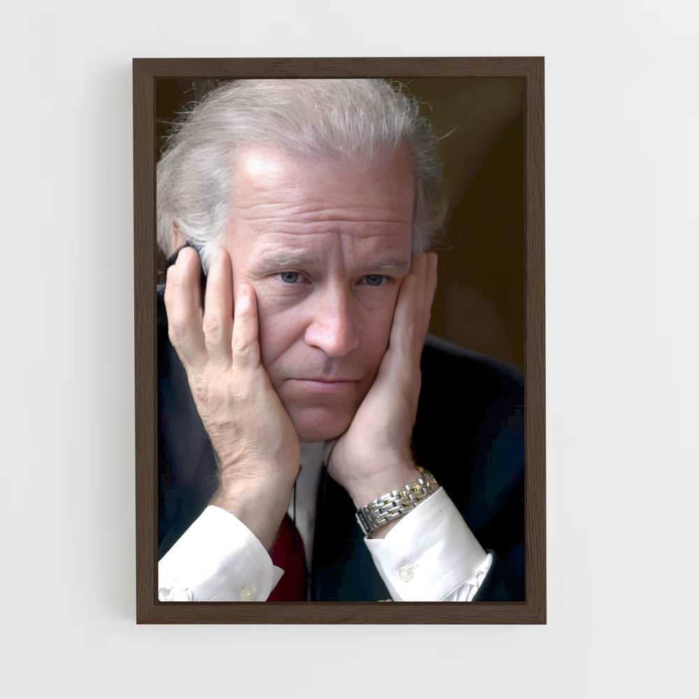 ap-joe biden-5 cadre Bois foncé