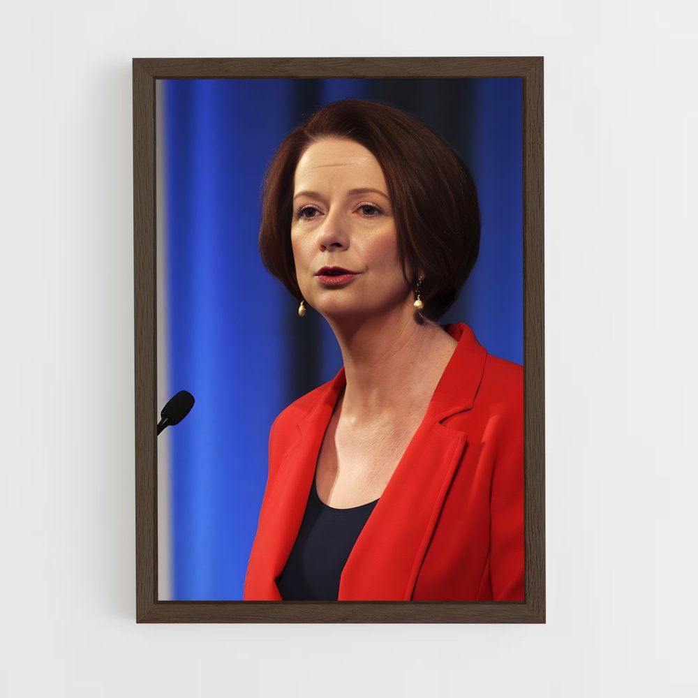 ap-julia gillard-2 cadre Bois foncé