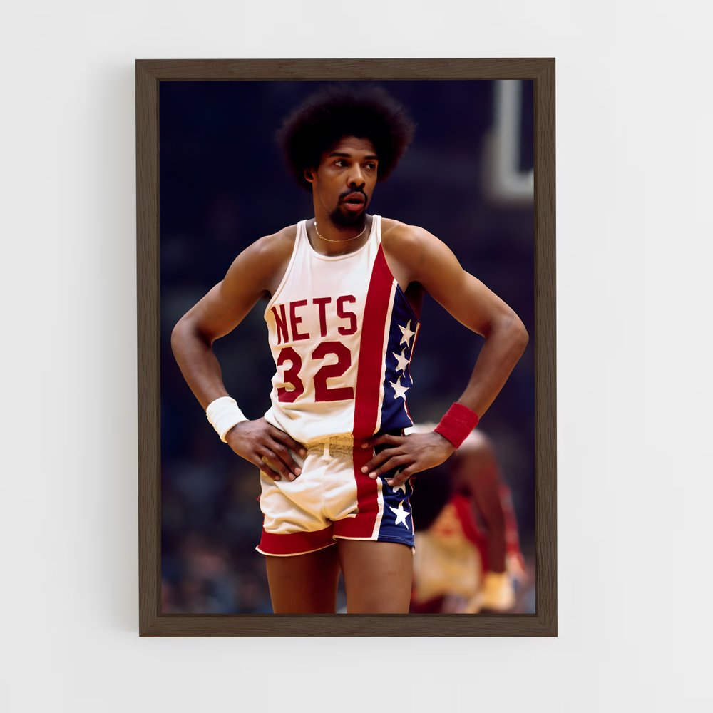 ap-julius erving-4 cadre Bois foncé