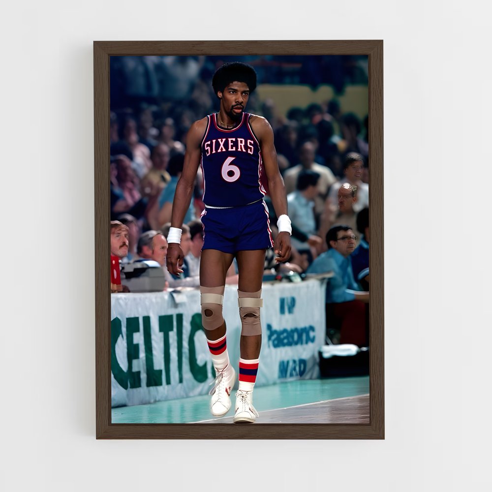 ap-julius erving-9 cadre Bois foncé