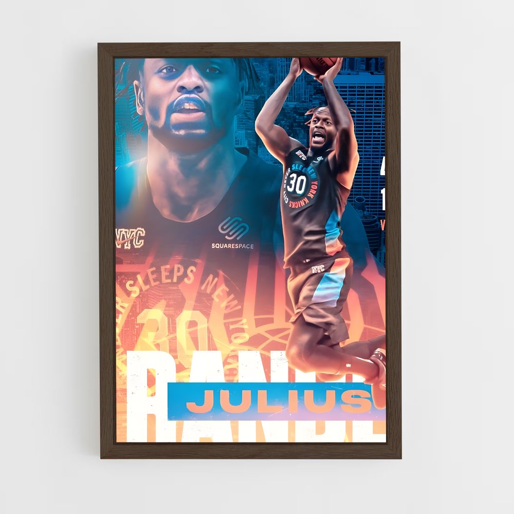 ap-julius randle-6 cadre Bois foncé