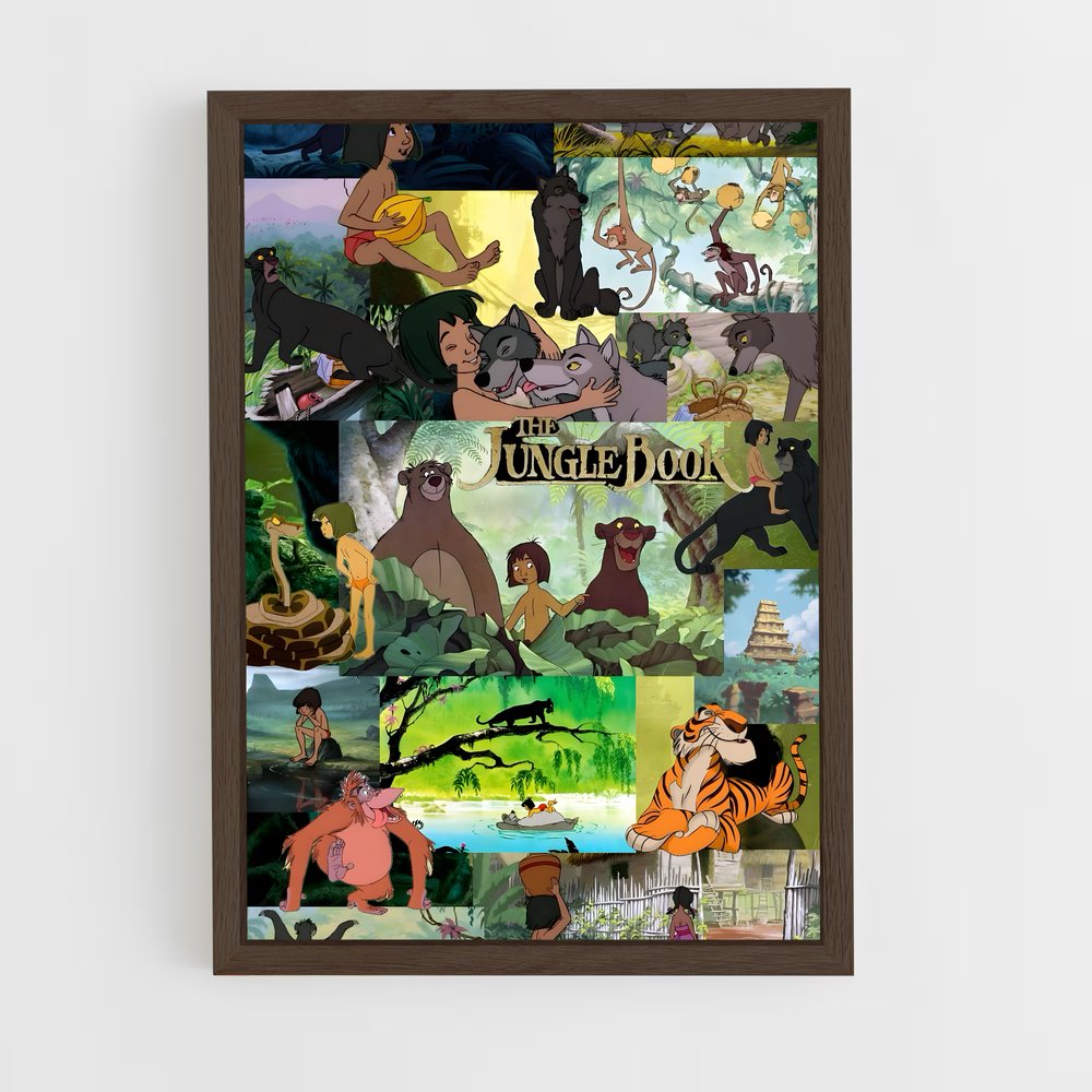 ap-jungle book-4 cadre Bois foncé