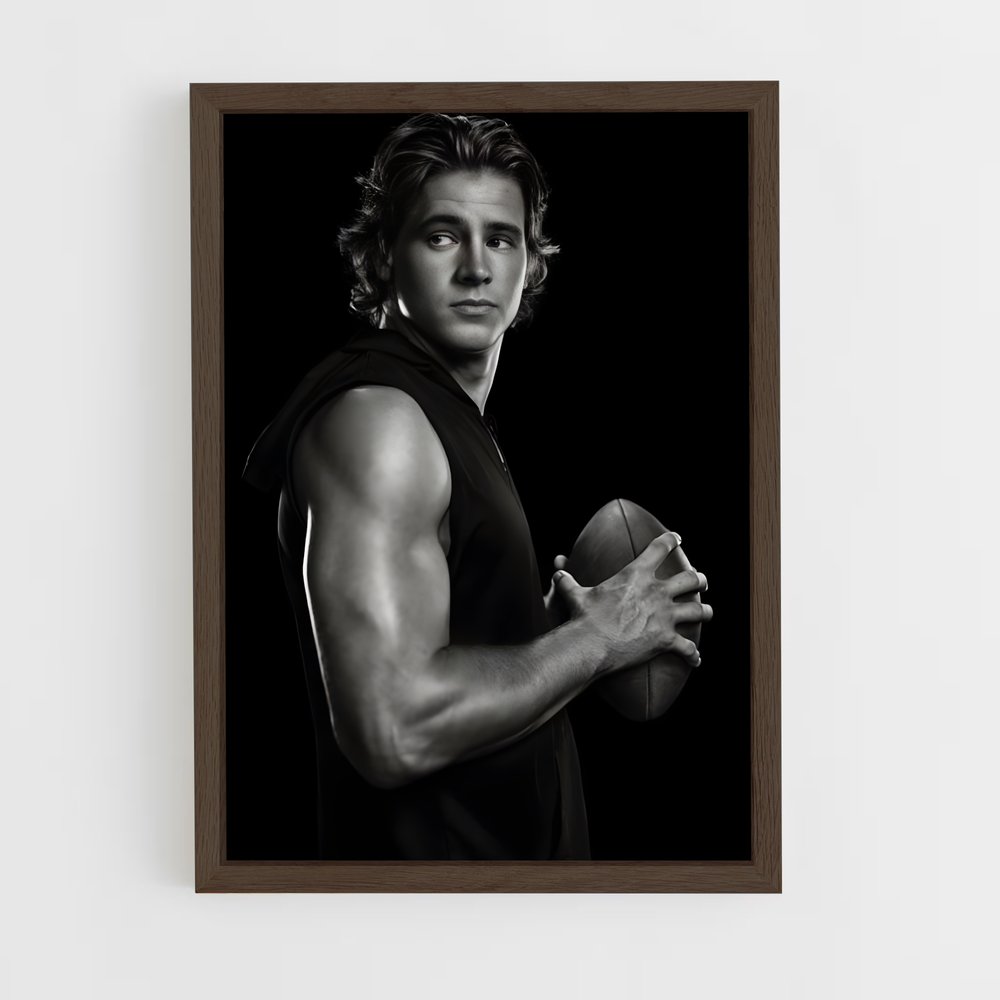 ap-justin herbert-1 cadre Bois foncé