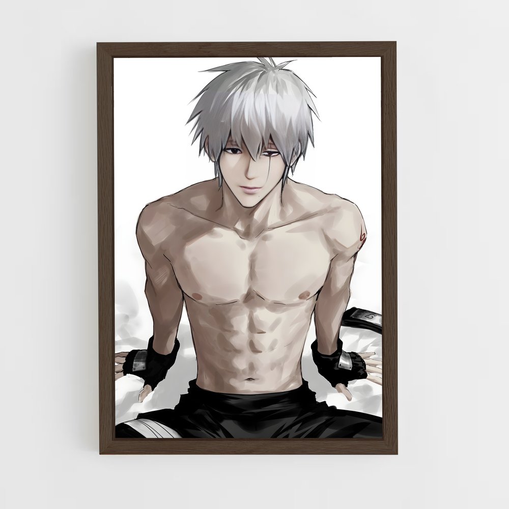 ap-kakashi hatake-5 cadre Bois foncé