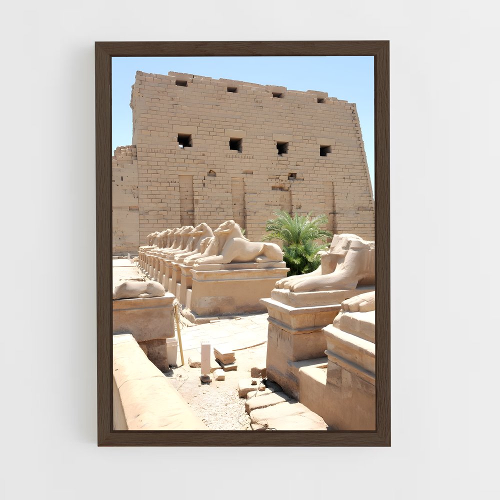 ap-karnak temple complex-7 cadre Bois foncé