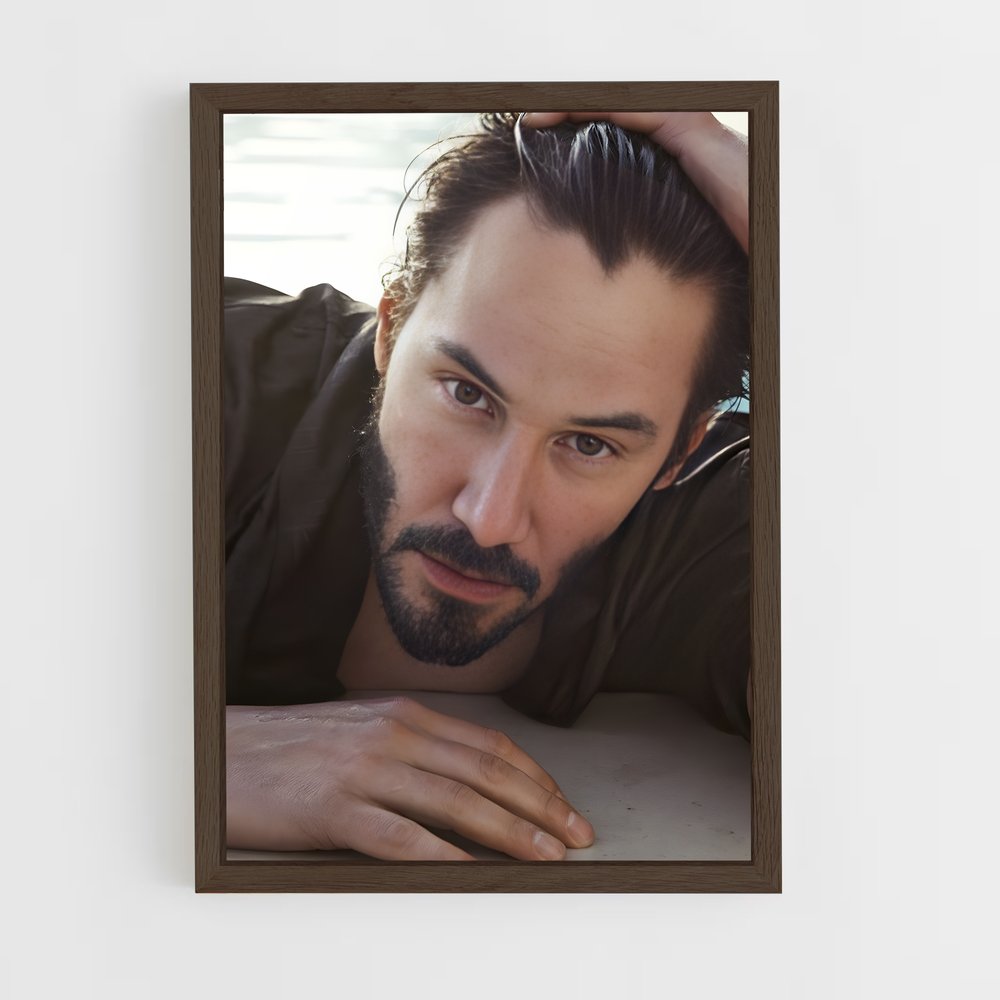 ap-keanu reeves-7 cadre Bois foncé