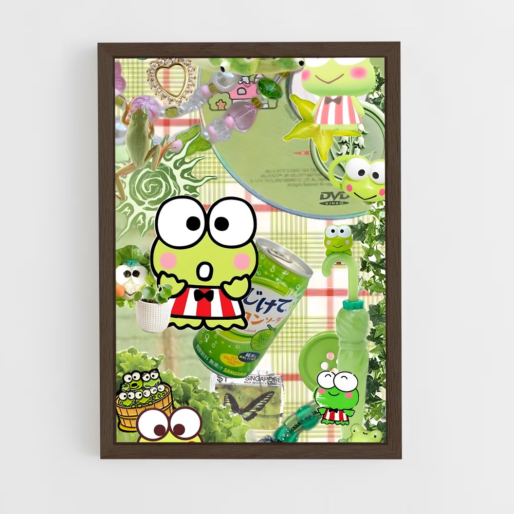 ap-keroppi-1 cadre Bois foncé