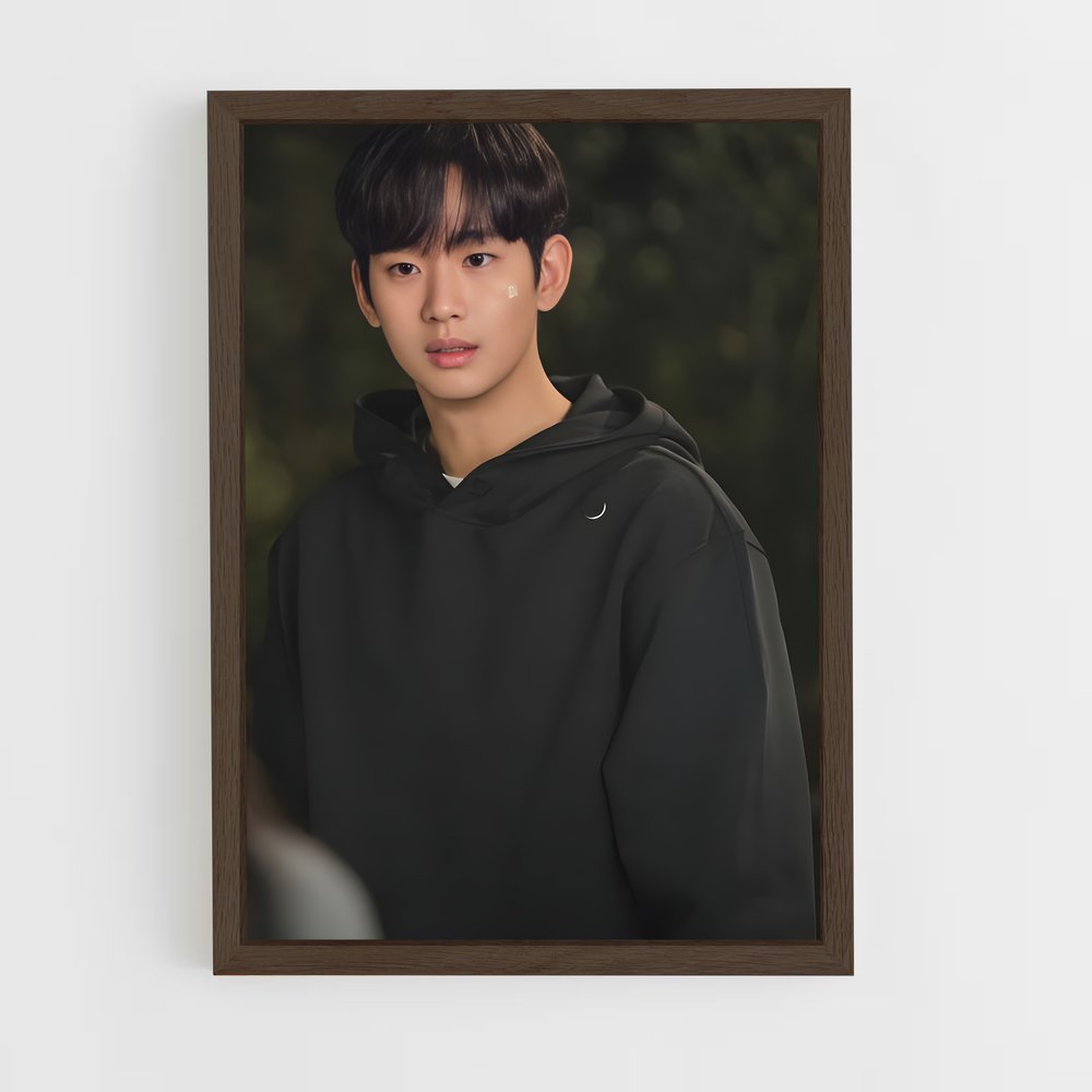 ap-kim soo-hyun-8 cadre Bois foncé