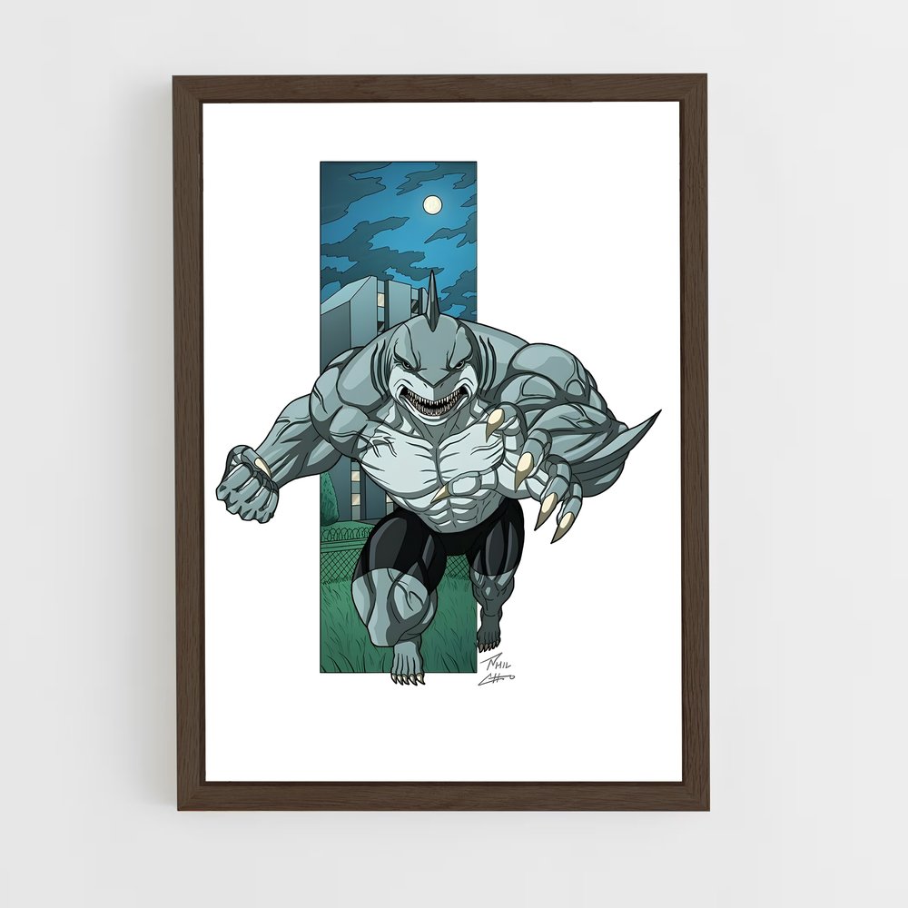 ap-king shark-6 cadre Bois foncé