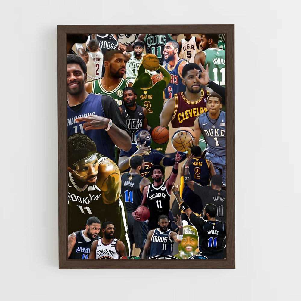 ap-kyrie irving-1 cadre Bois foncé