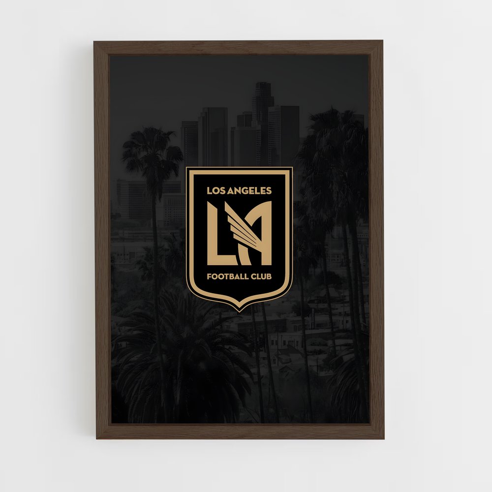 ap-lafc los angeles fc-1 cadre Bois foncé