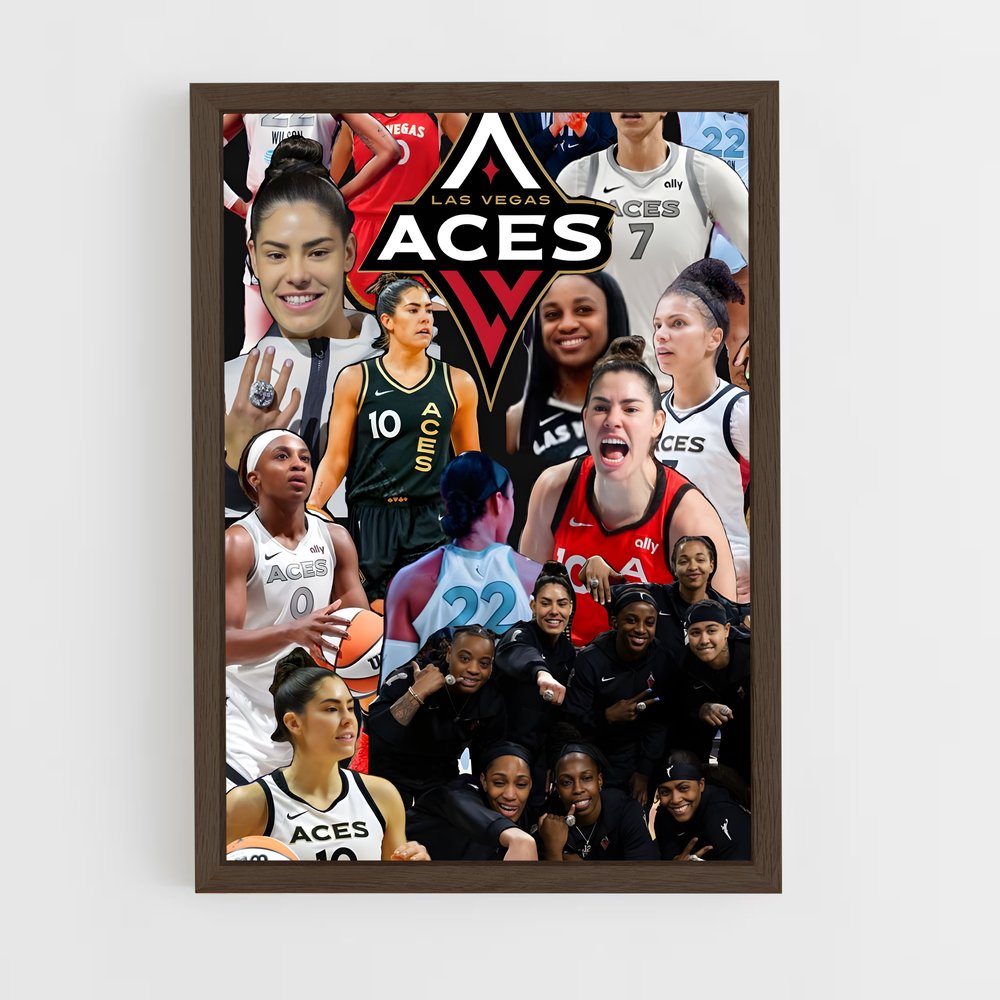 ap-las vegas aces-1 cadre Bois foncé
