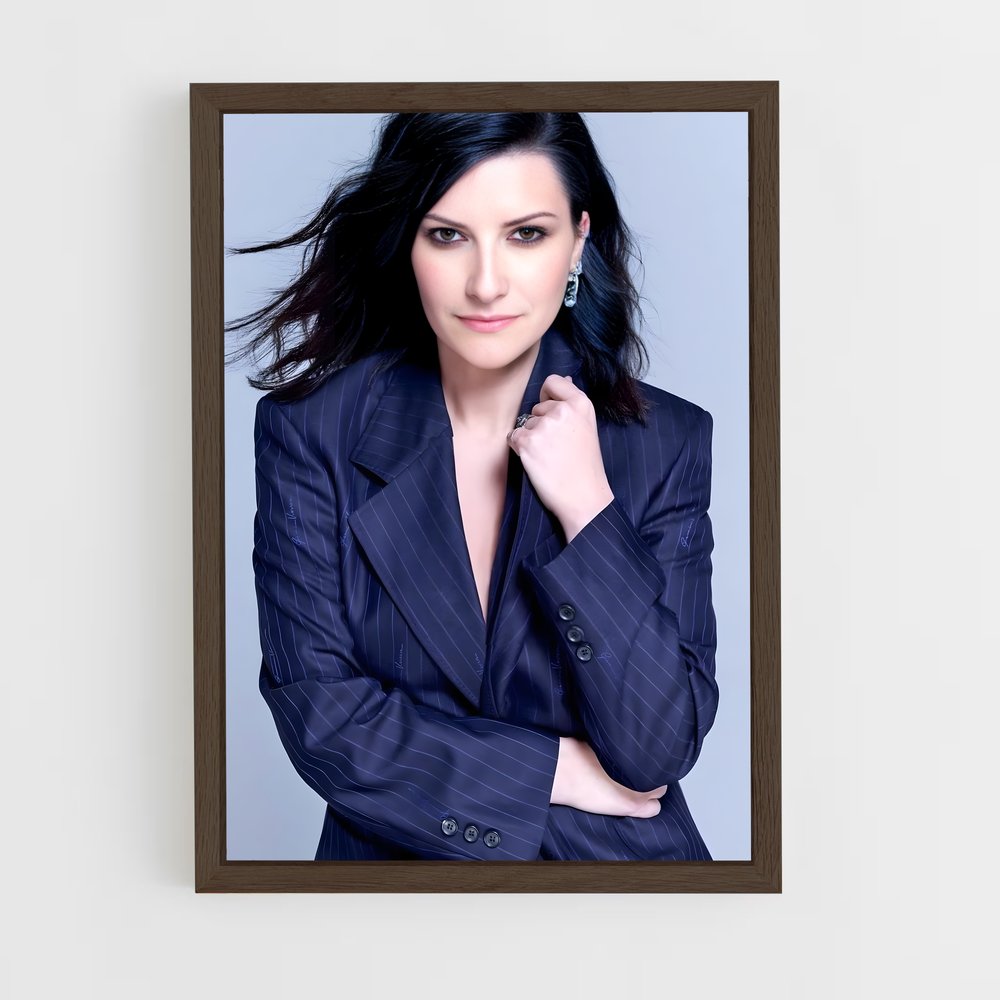 ap-laura pausini-9 cadre Bois foncé