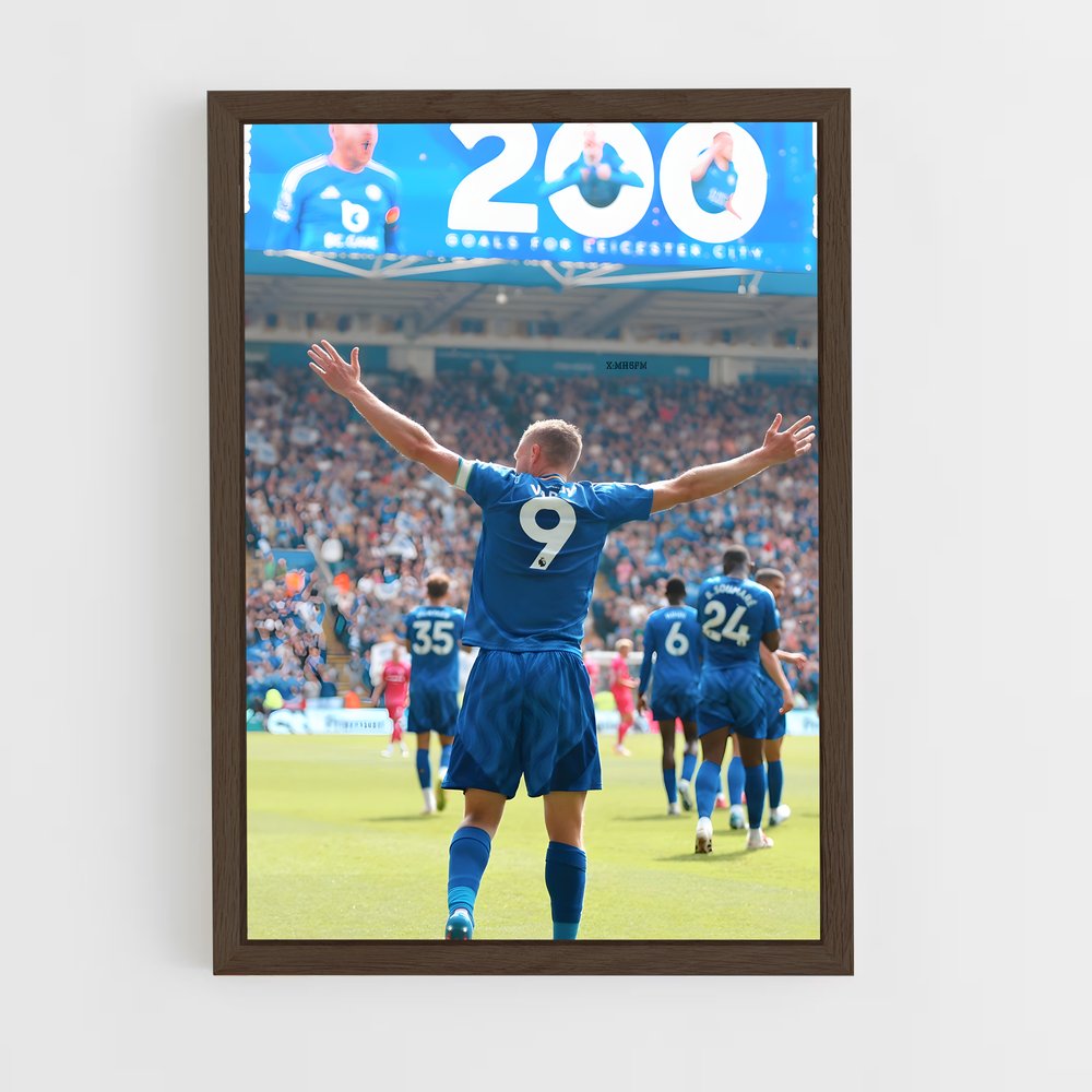 ap-leicester city fc-2 cadre Bois foncé