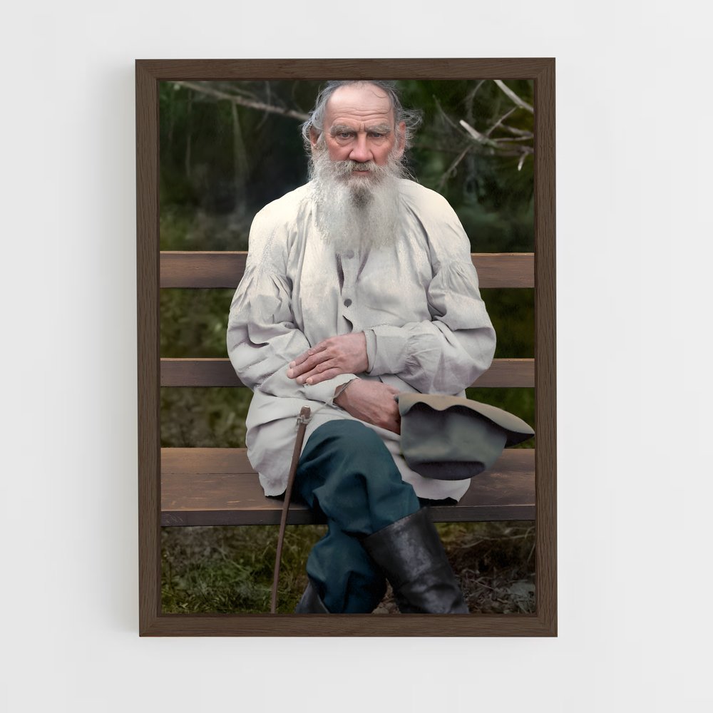 ap-leo tolstoy-3 cadre Bois foncé