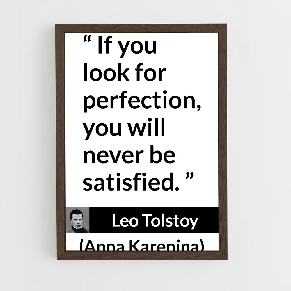 ap-leo tolstoy-8 cadre Bois foncé
