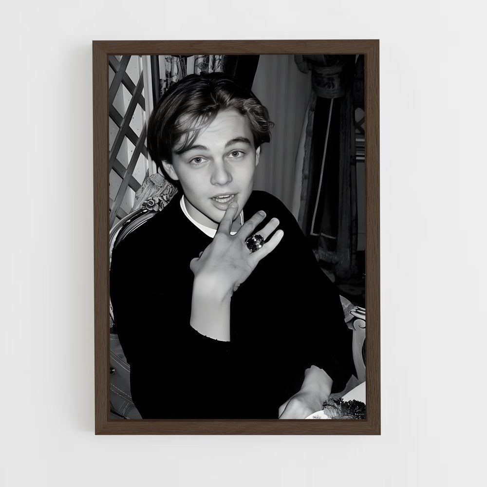 ap-leonardo dicaprio-4 cadre Bois foncé