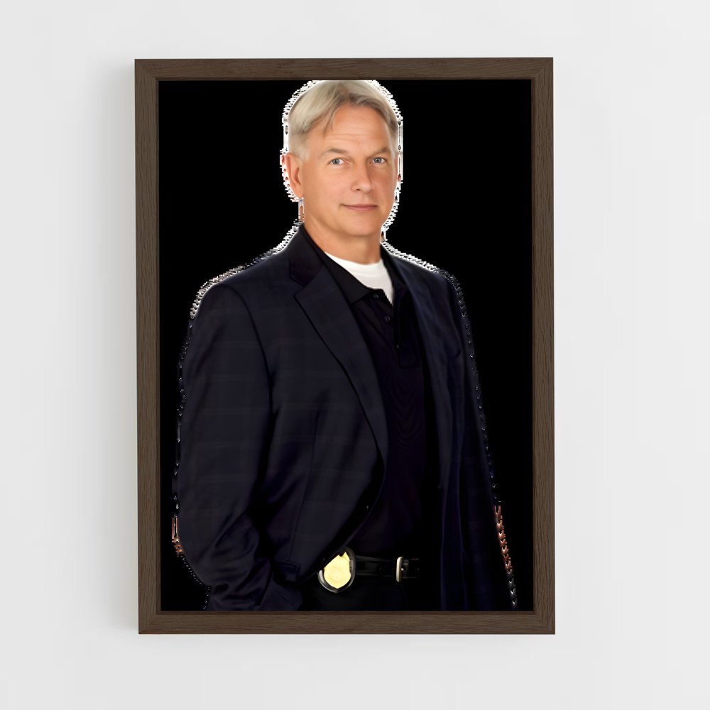 ap-leroy jethro gibbs-2 cadre Bois foncé