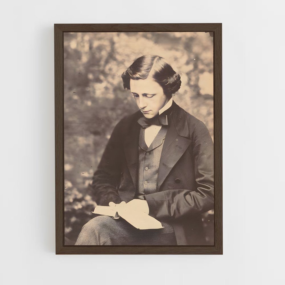 ap-lewis carroll-4 cadre Bois foncé