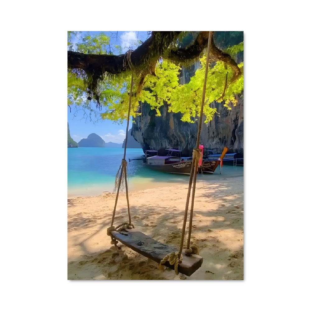 Poster Limestone cliff 94639