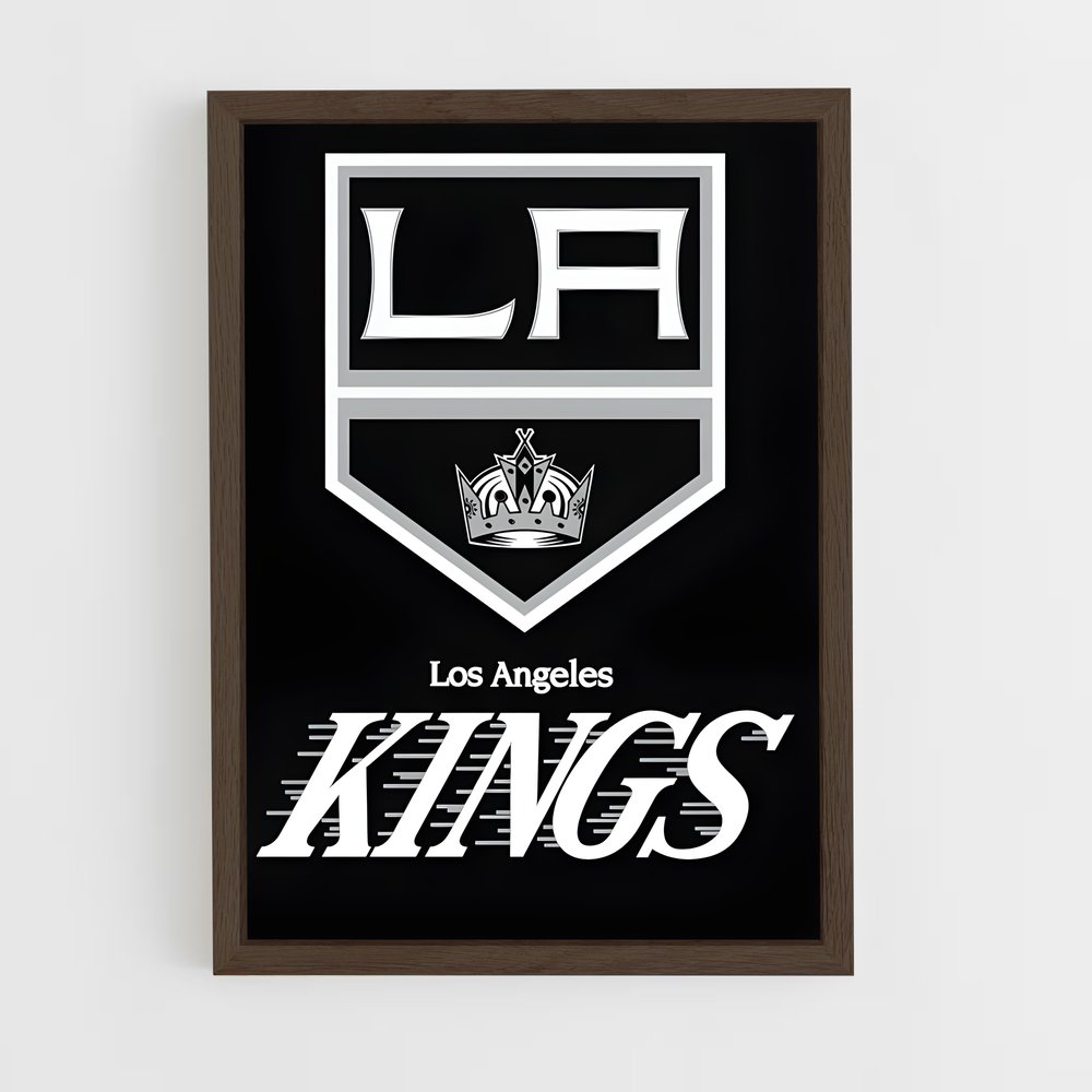 ap-los angeles kings-1 cadre Bois foncé
