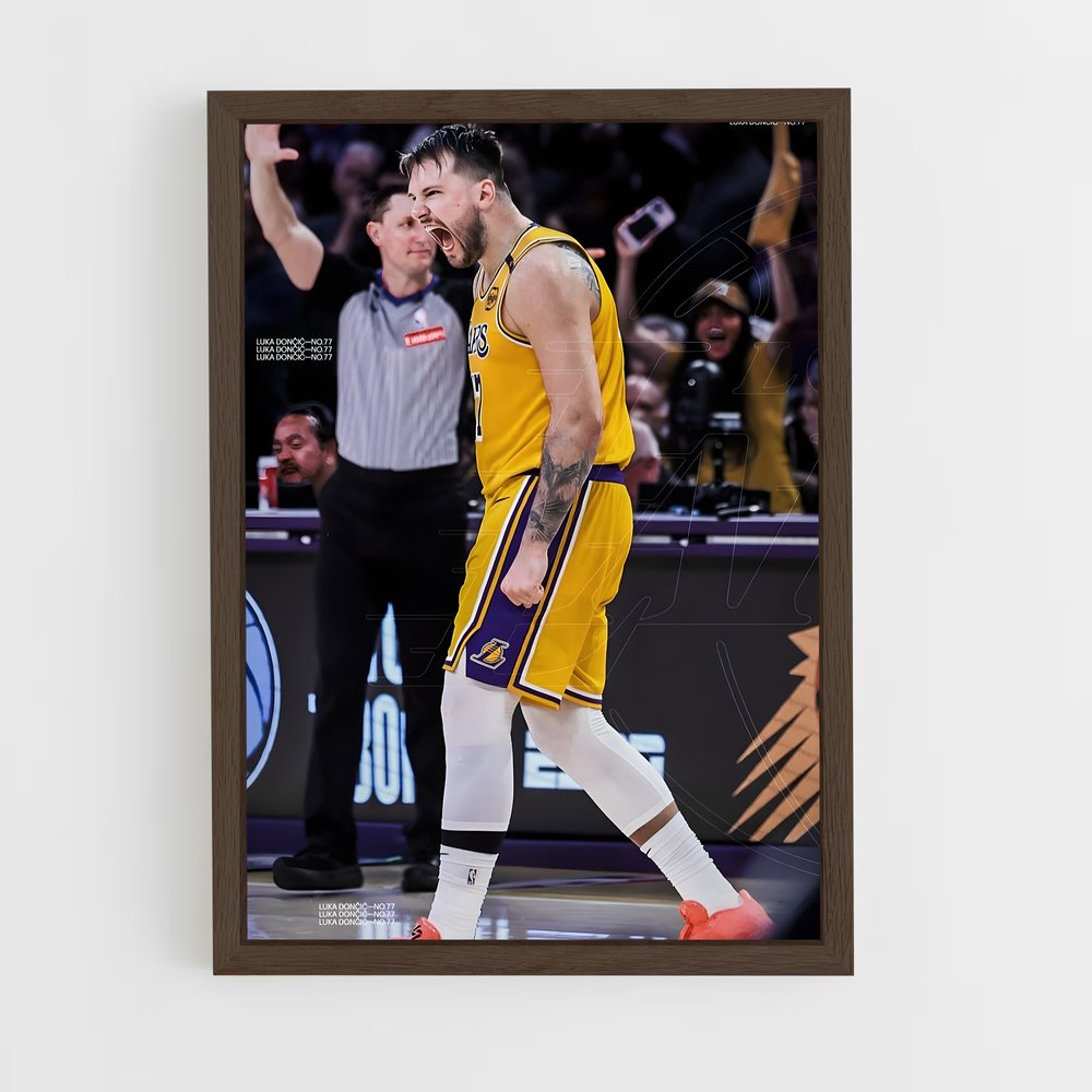 ap-luka doncic-6 cadre Bois foncé