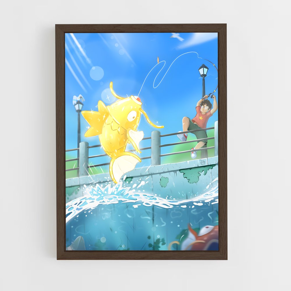 ap-magikarp-4 cadre Bois foncé