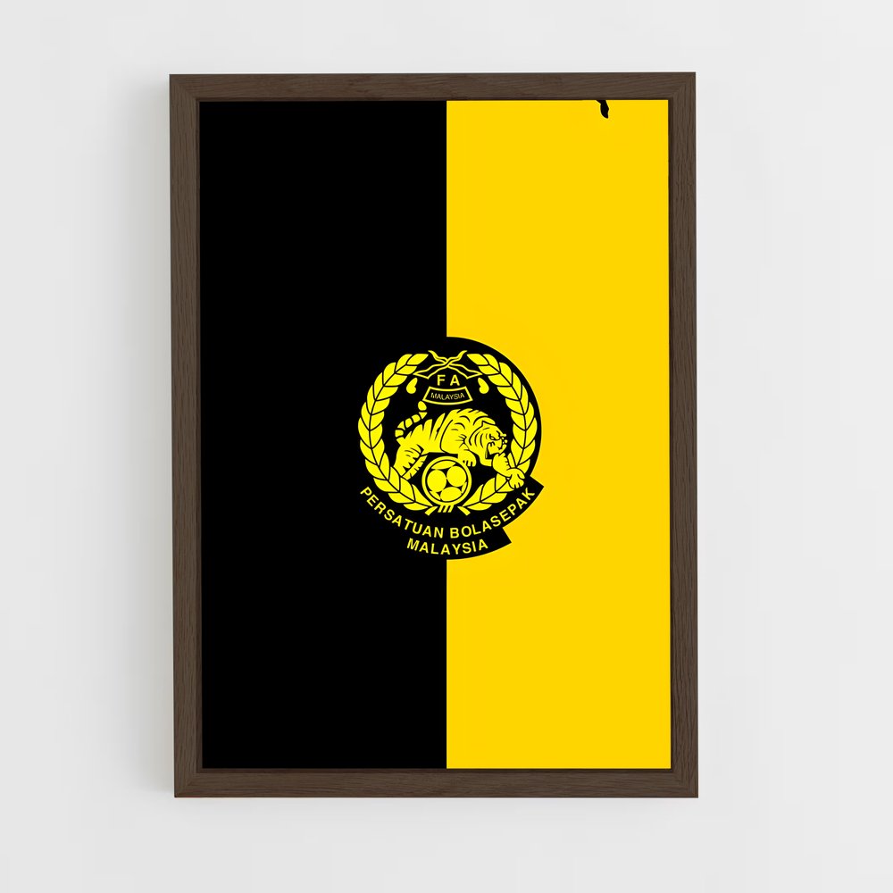 ap-malaysia national football team-5 cadre Bois foncé