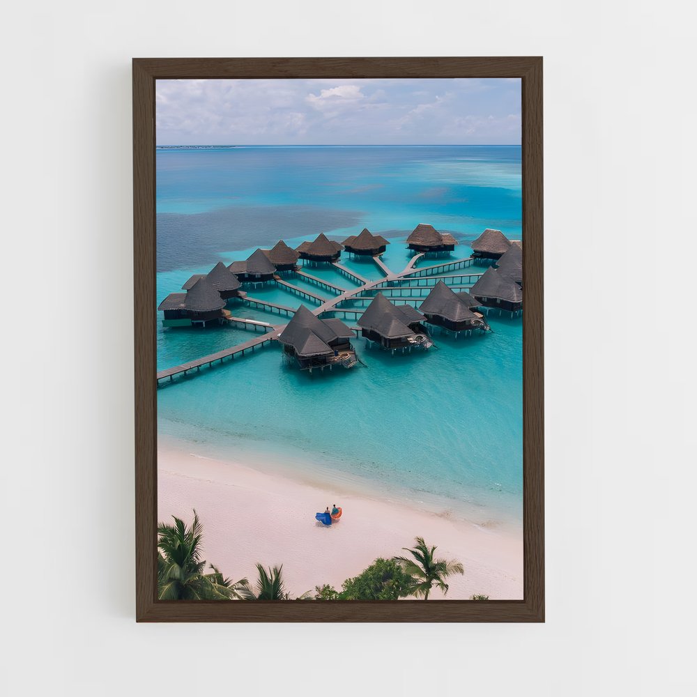 ap-maldives-15 cadre Bois foncé