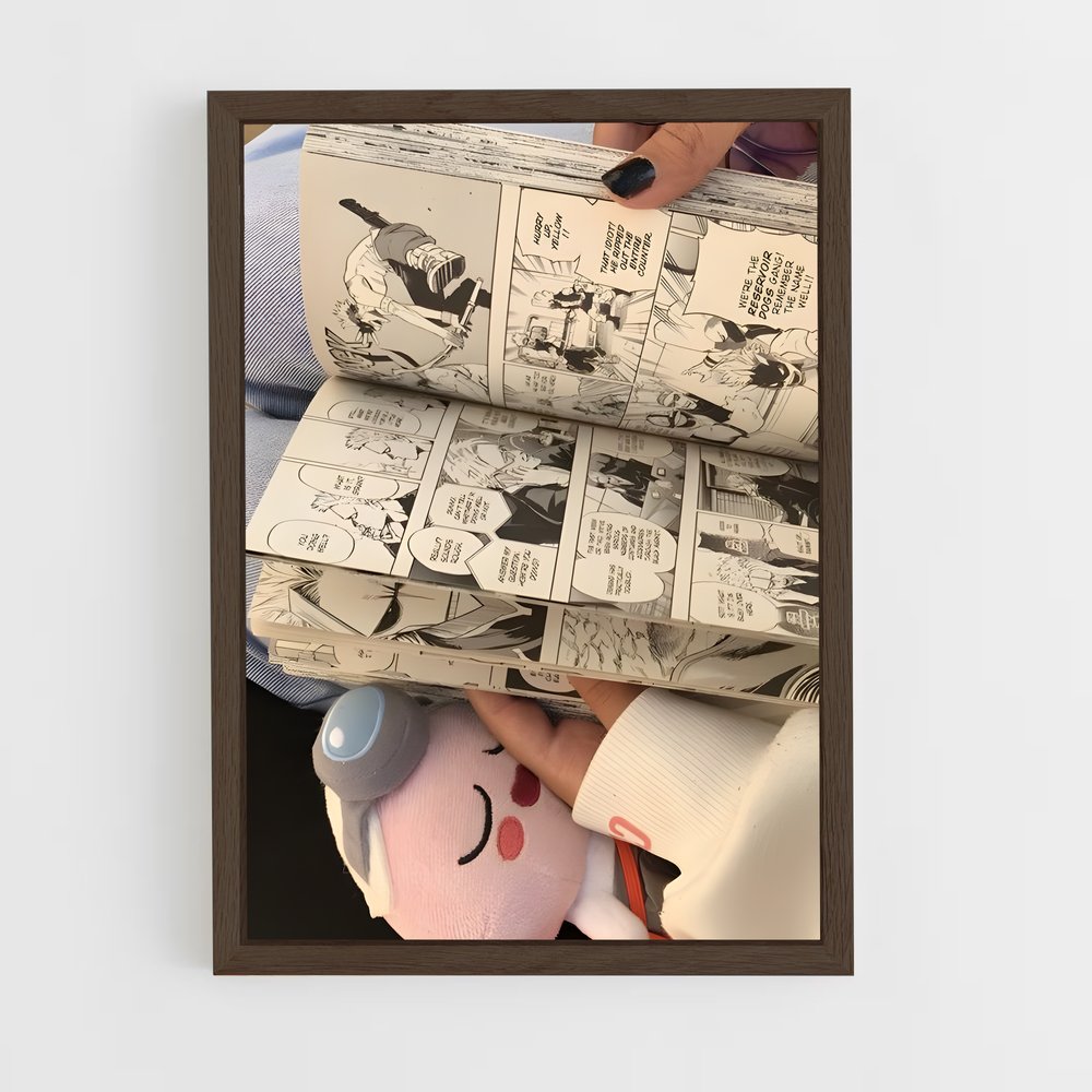 ap-manga reader-5 cadre Bois foncé