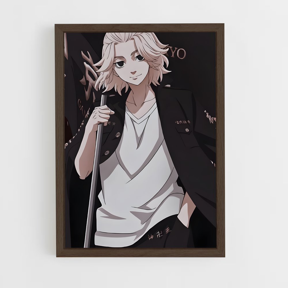 ap-manjiro sano-3 cadre Bois foncé