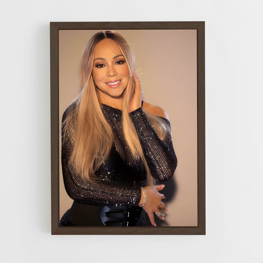 ap-mariah carey-2 cadre Bois foncé