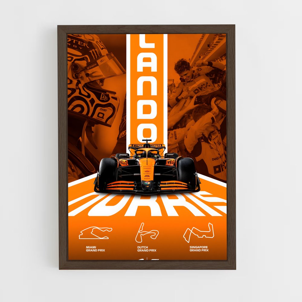 ap-mclaren f1 team-9 cadre Bois foncé