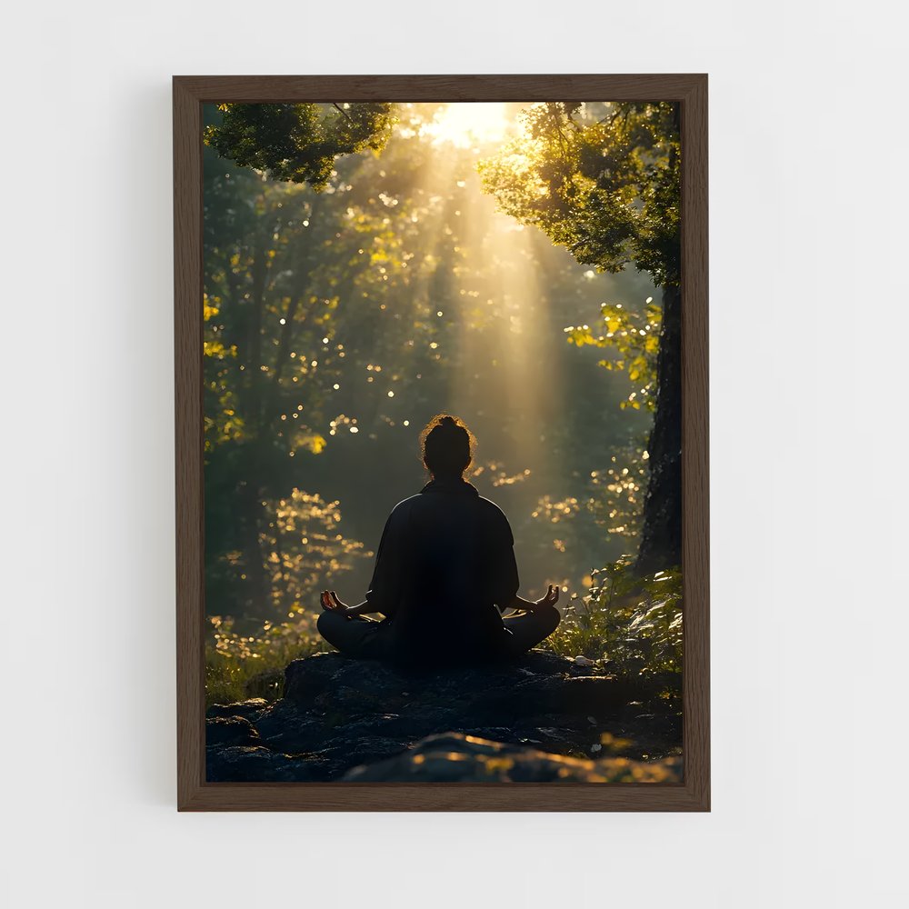 ap-meditation pose-9 cadre Bois foncé