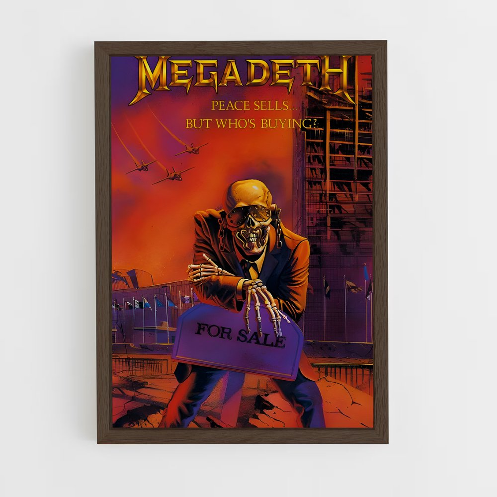 ap-megadeth-6 cadre Bois foncé