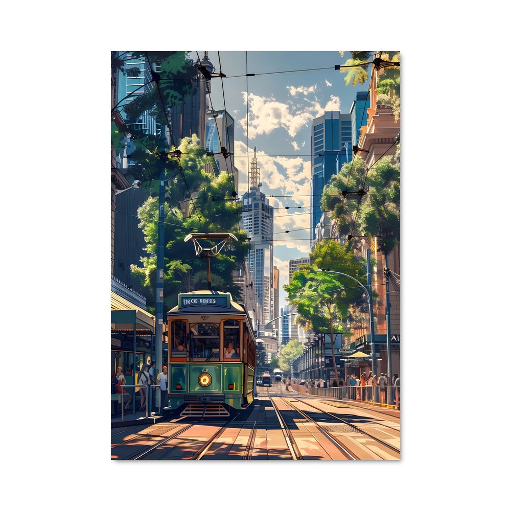 Poster Melbourne tram 81728
