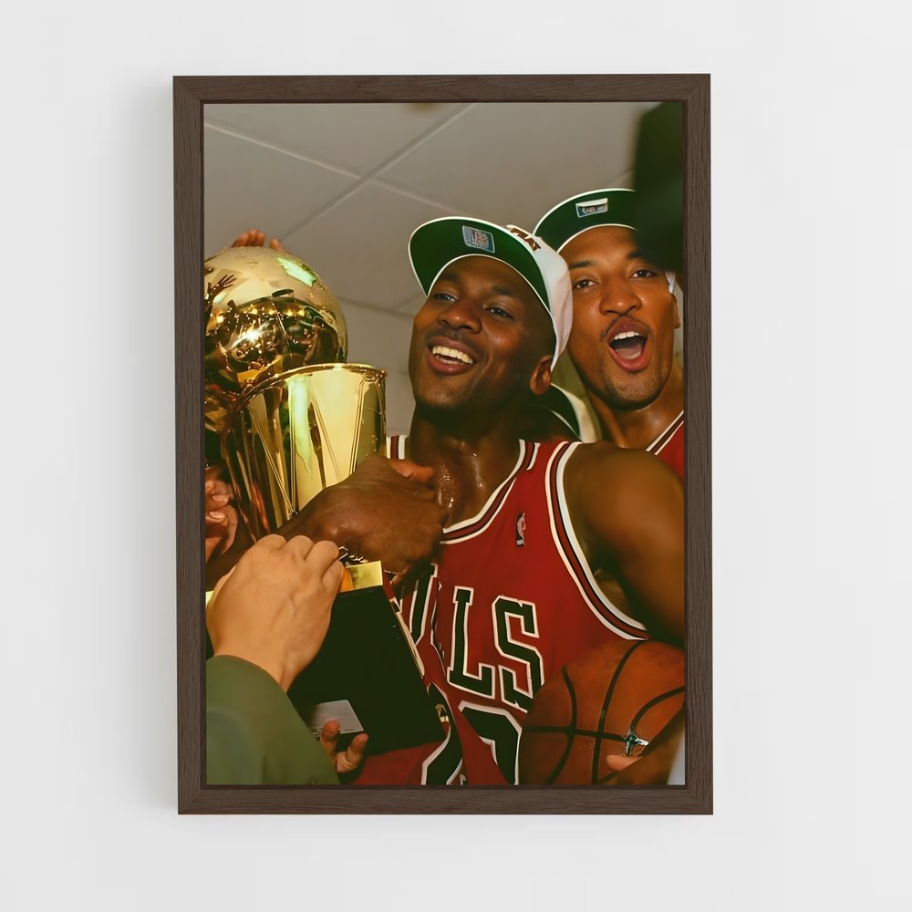 ap-michael jordan-8 cadre Bois foncé