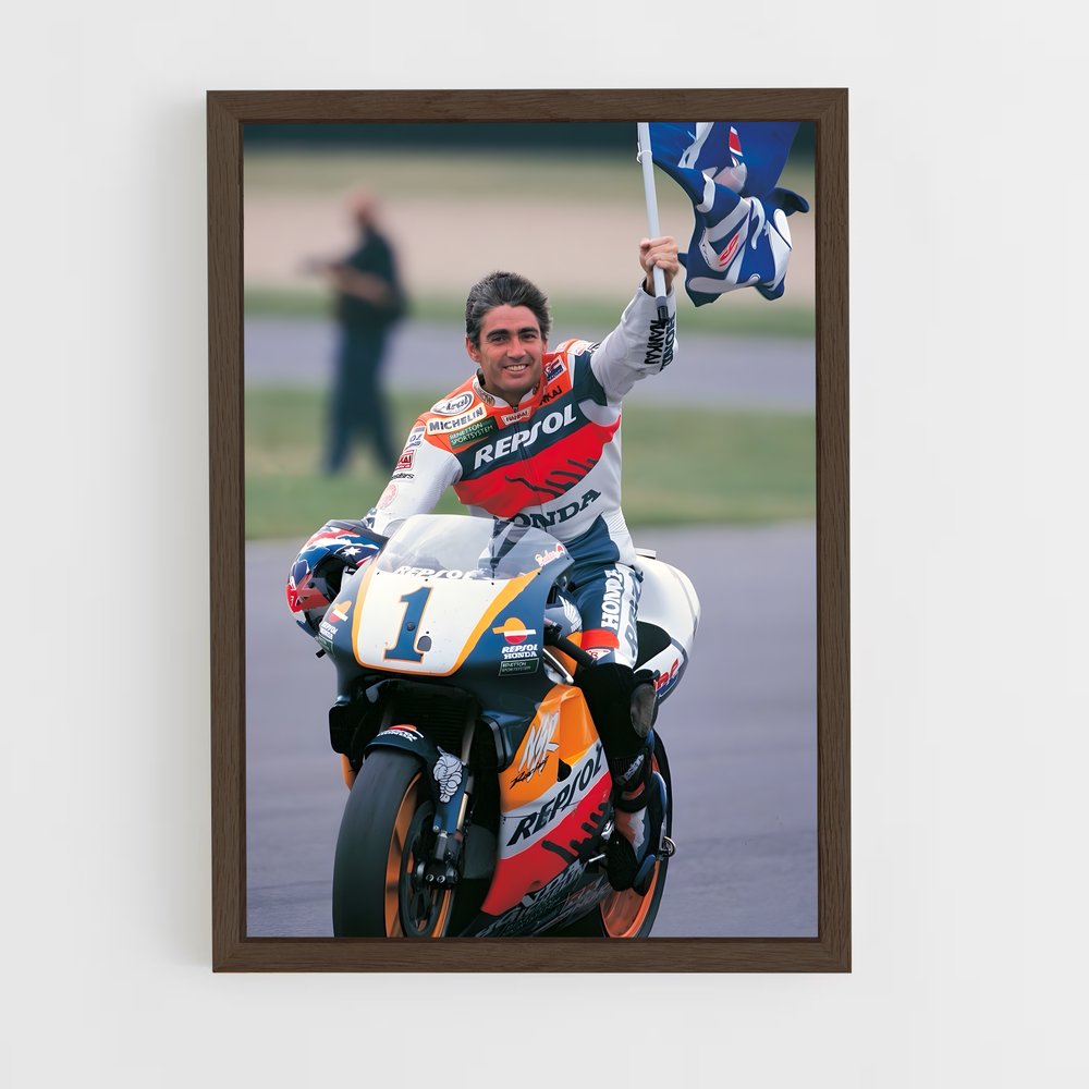 ap-mick doohan-3 cadre Bois foncé