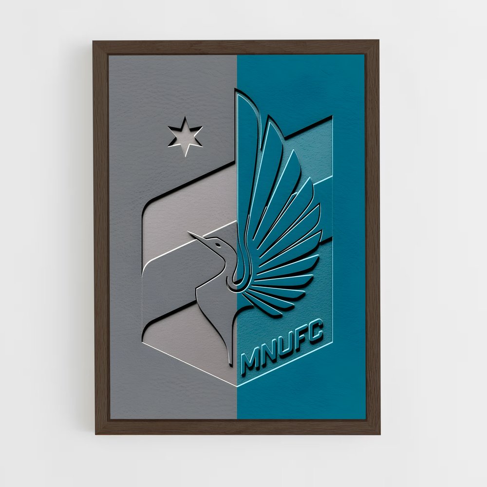 ap-minnesota united fc-6 cadre Bois foncé