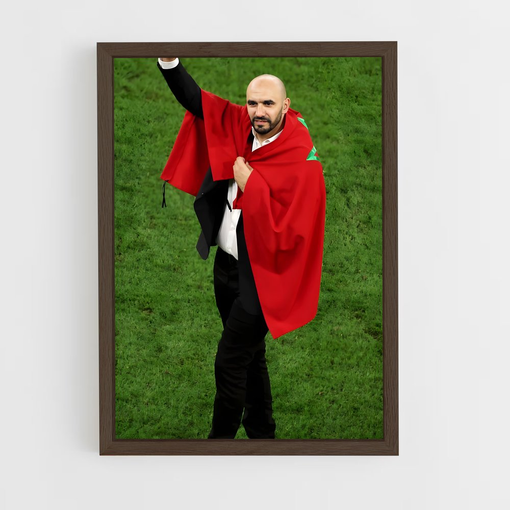 ap-morocco national football team-4 cadre Bois foncé
