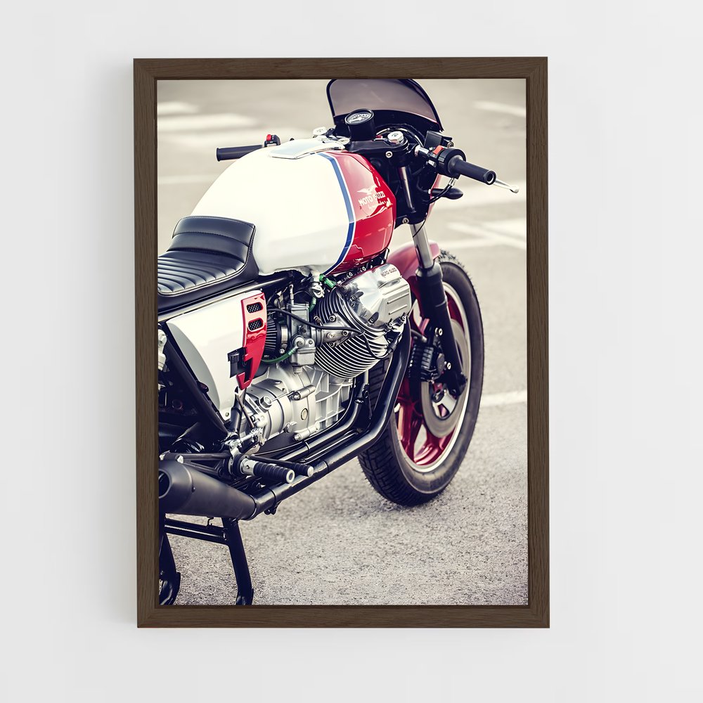 ap-moto guzzi-5 cadre Bois foncé