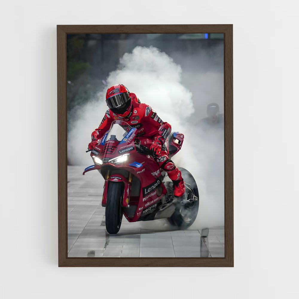 ap-motogp-8 cadre Bois foncé
