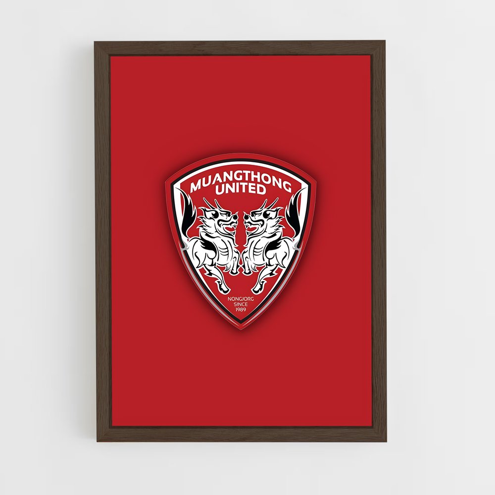 ap-muangthong united fc-1 cadre Bois foncé