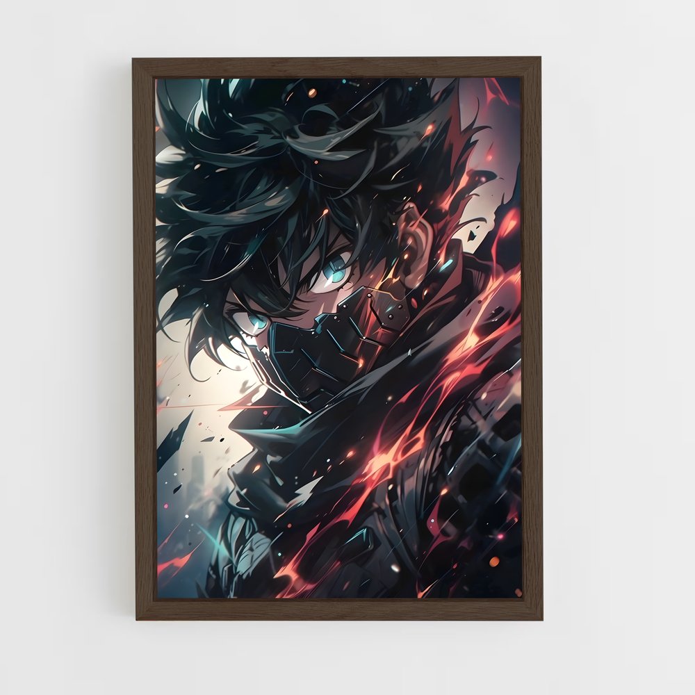 ap-my hero academia-7 cadre Bois foncé