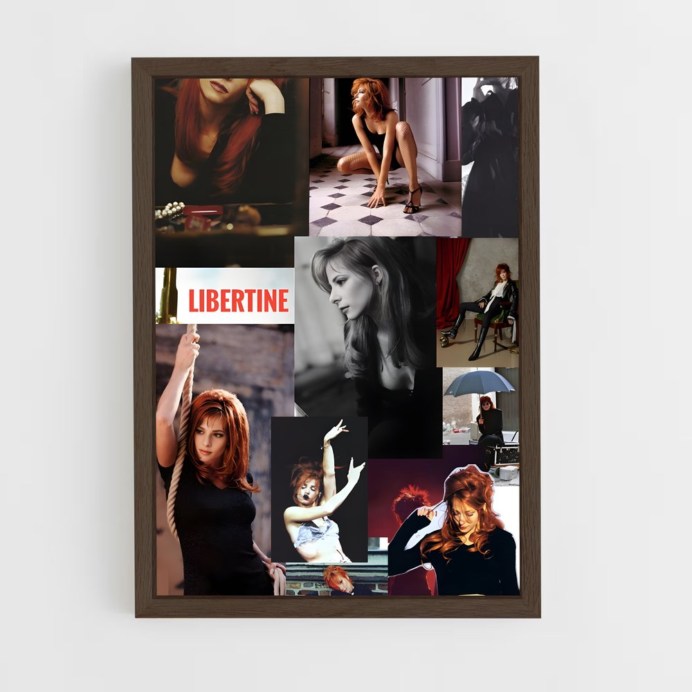 ap-mylene farmer-5 cadre Bois foncé
