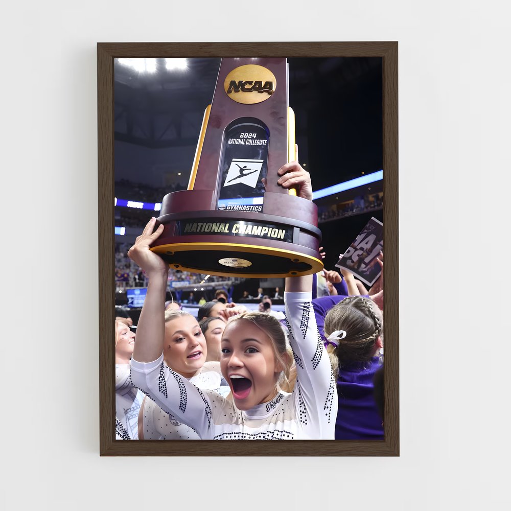 ap-ncaa championships gymnastics-1 cadre Bois foncé